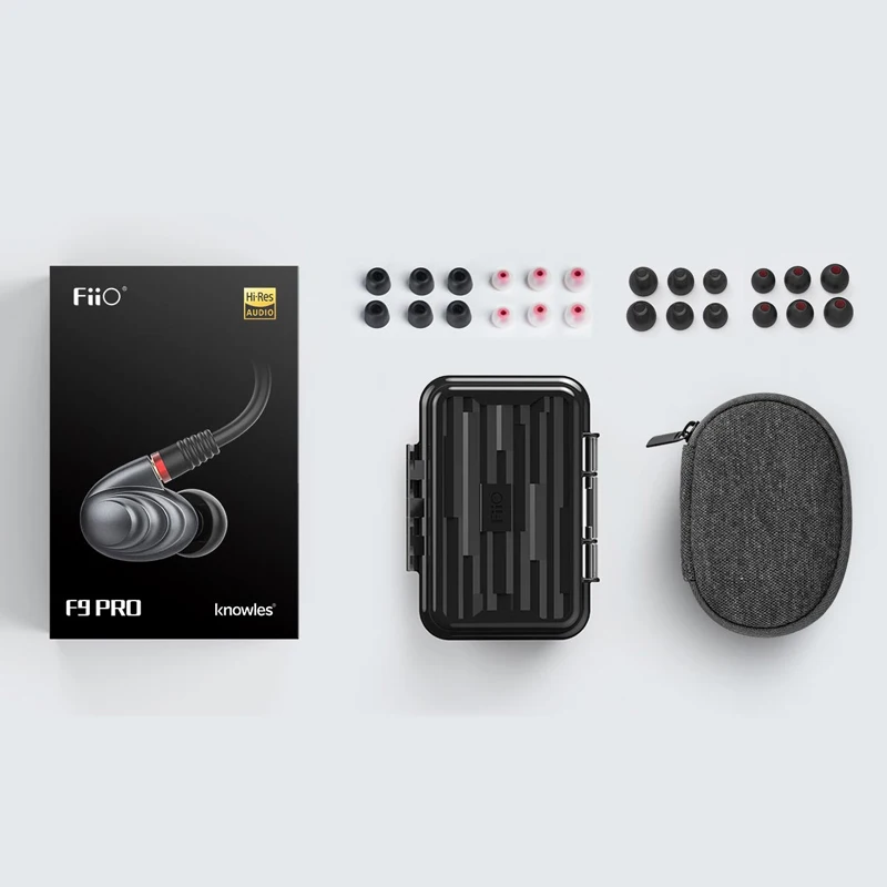 Проводная гарнитура FiiO F9 Pro проводная с тройным драйвером 1 монитор Hybrid In Ear Synamic и 2