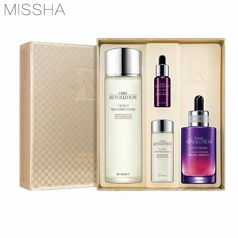 

MISSHA Time Revolution Best Seller Special Set Anti Wrinkle Face Cream Anti-Oxidation Brighten Essence Moisturizer KoreaCosmetic