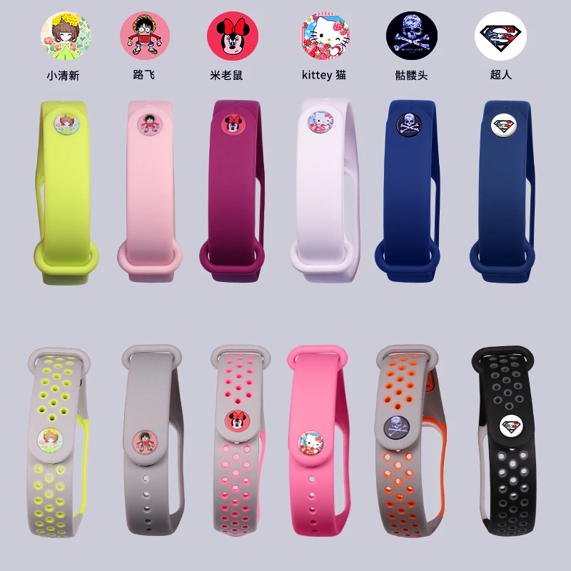Спортивный ремешок для Mi Band 3 4 Xiaomi mi band спортивный силиконовый браслет band3