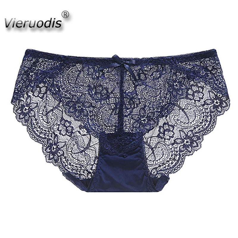 

Female Lace Underwear Sexy Panties for Women with Mid-rise Waist Nylon Eelasticity Breathable Underpanties for Girls Dropship