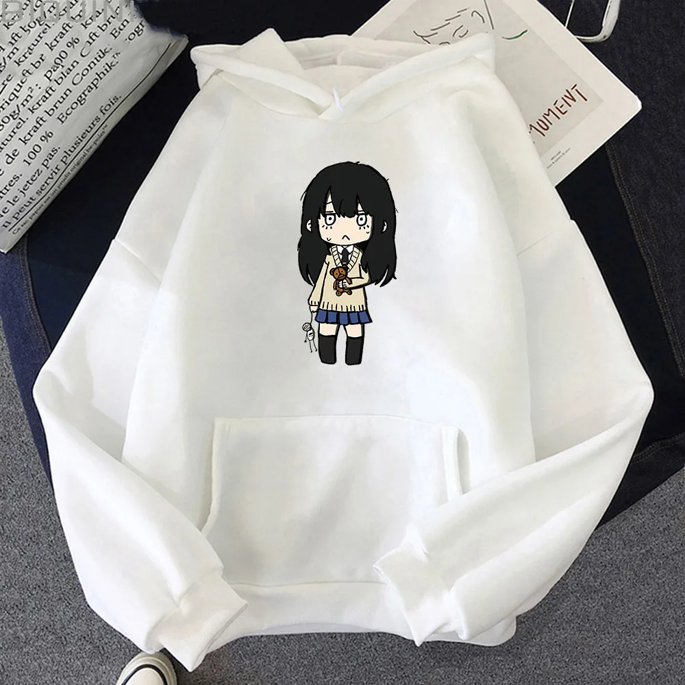 

Japan Anime Hoodies Oversize Aesthetic Yotsuya Miko Mieruko Chan Kawaii Clothes Hoddies for Teens Autumn Winter Tops Manga Print