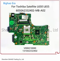 v000218080 mainboard for toshiba satellite l650 l655 laptop motherboard v000218010 1310a2332402 w hm55 ddr3 100 fully tested