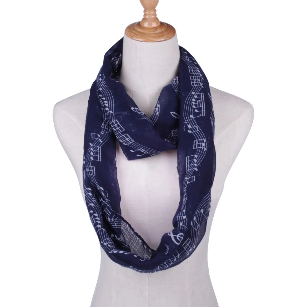 Шарф с принтом Музыка Infinity женский шарф Snood Foulard Дизайнерские шарфы|scarf thailand|scarf