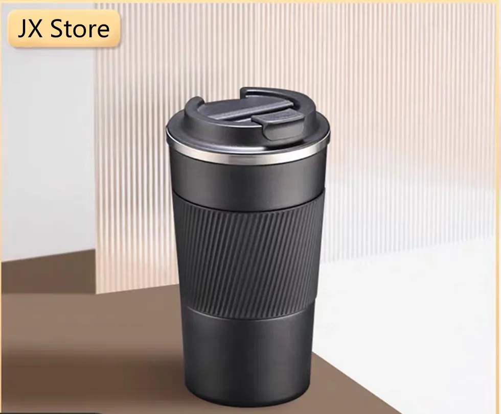 

510ml Thermos Cup Coffee Cup Portable Male And Female Student Stainless Steel Car Handy Water Cup Mark Cup Christmas Gift