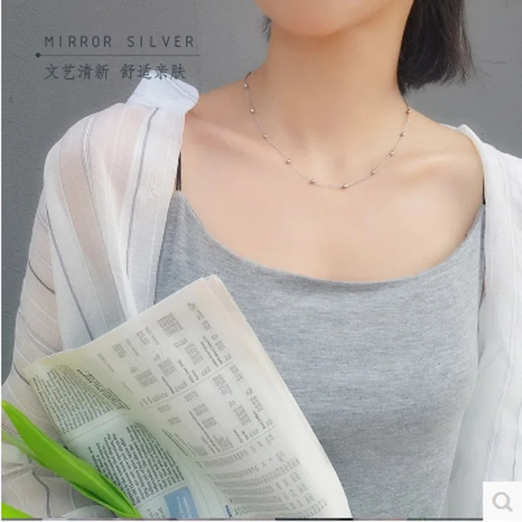 Новый женский чокер с капельками воды форма для пополнения серебра 925 пробы