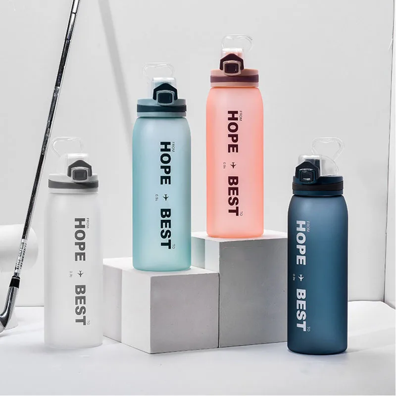 ZOOOBE 900ML TRITAN Plastic Sport Water Bottle Fitness School Yoga Travel For Bottles BPA Free Drinkware | Дом и сад