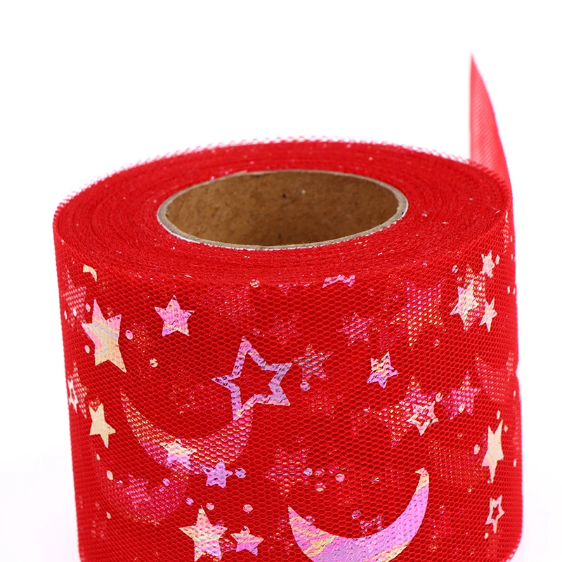 25 ярдов 60 мм блестящая Звезда красивая и интересная Блестящая лента материал
