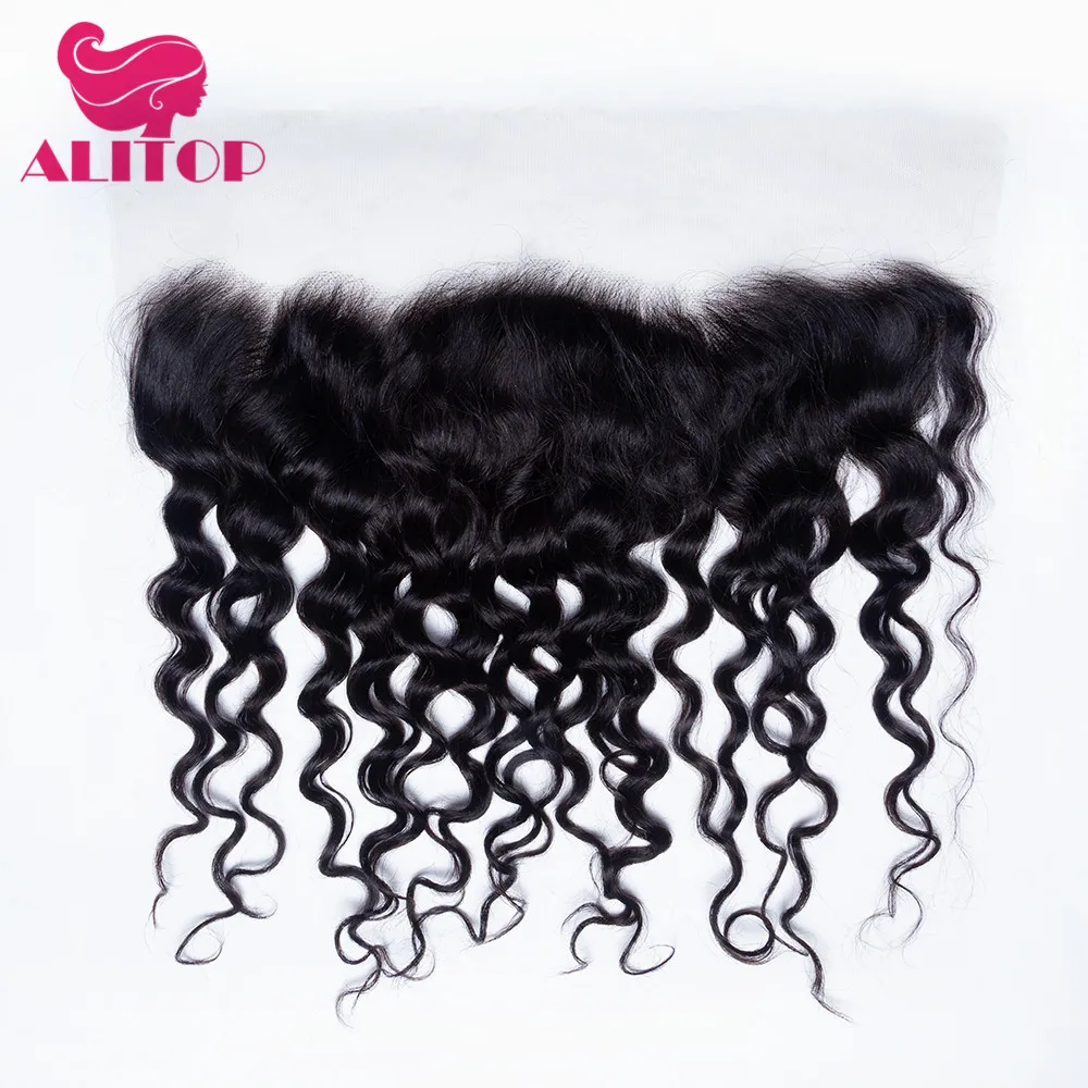 

ALIRULER Hair NEW STOCK Curly 13x4.5 Lace Frontal Ear to Ear Pre Plucked with Baby Brazilian Remy Hair Human Hair Frontals