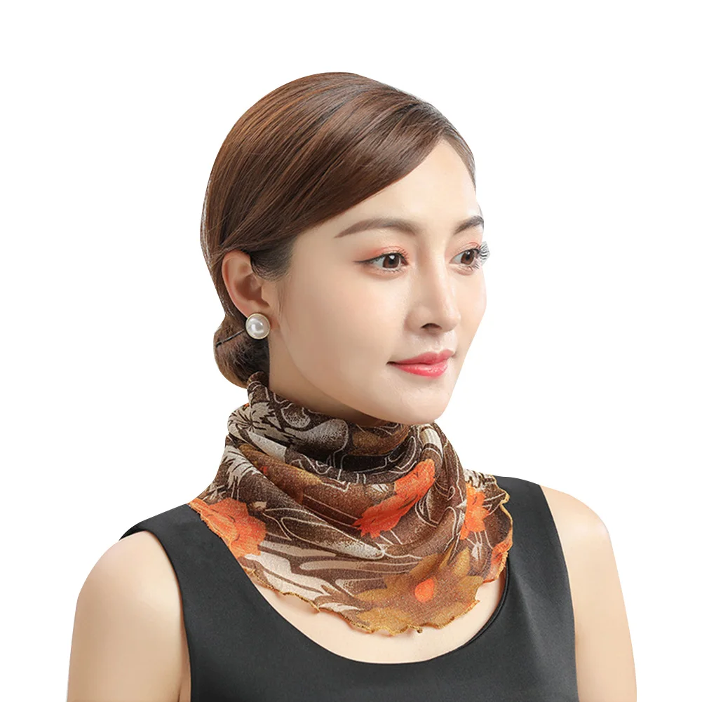 

Multipurpose Women Gauze Neck Gaiter Face Scarf Sun Protection Lightweight Windproof Breathable Outdoor Headband FS99