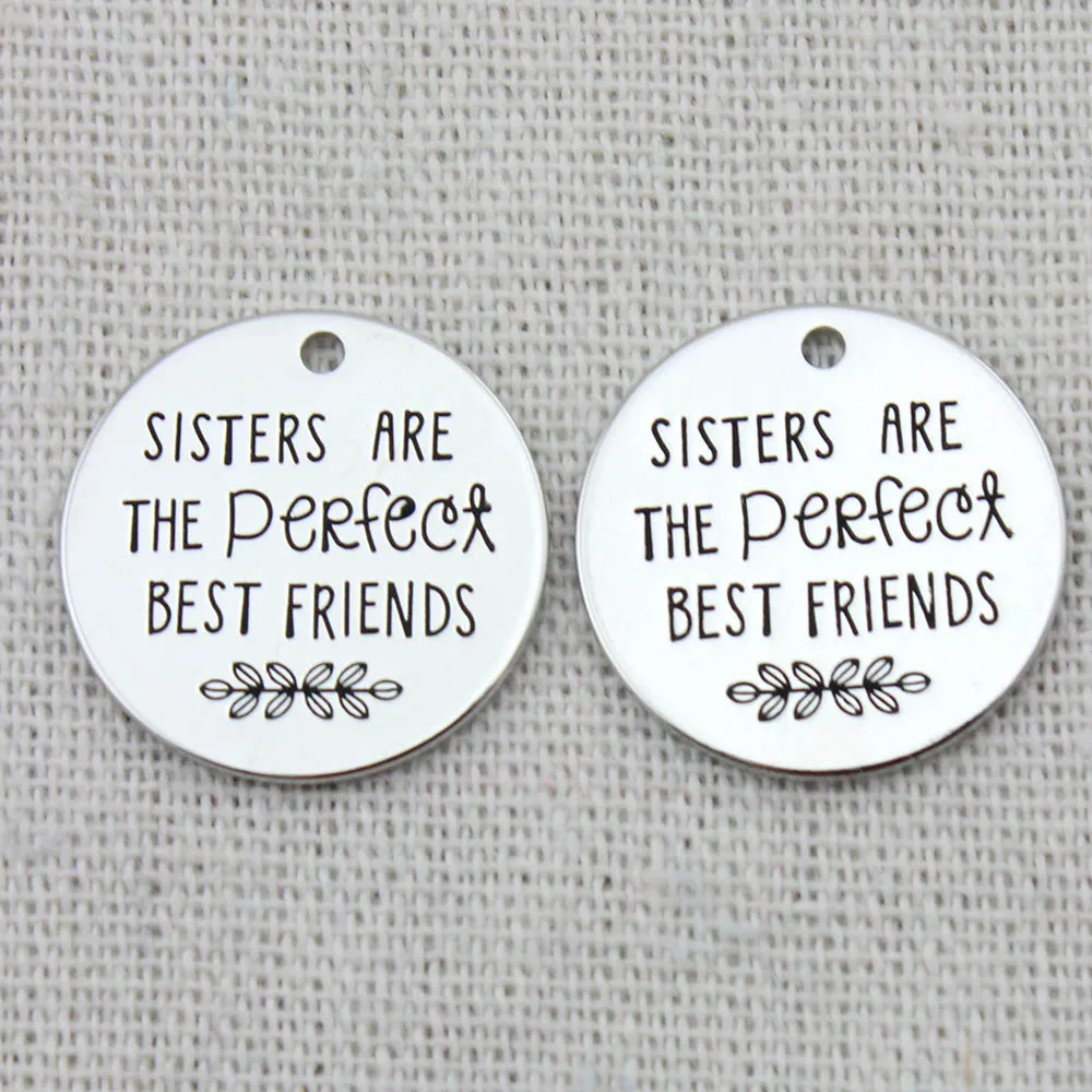 Ожерелье для сестер и лучших друзей подвески с гравировкой подарки сестры