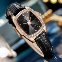 retro rectangular ladies watch simple belt quartz watches women fashion luxury watch bulk items wholesale for women leather
