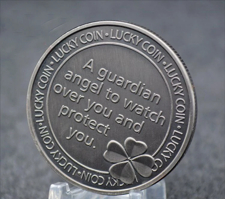 Хранитель Ангел Клевер счастливая памятная монета вызов Коллекционная