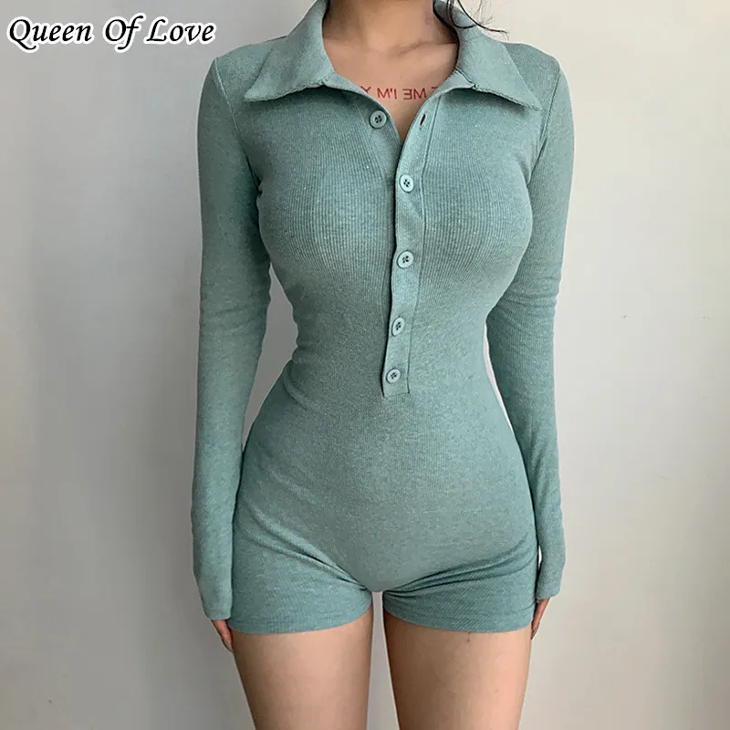 Осенние Комбинезоны женский комбинезон шорты слитный наряд сексуальный