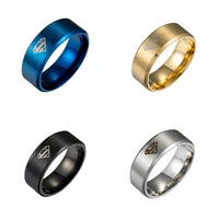 hot selling fashion titanium steel ring cosplay stainless steel s shaped mens rings gifts dropshipping 4 color