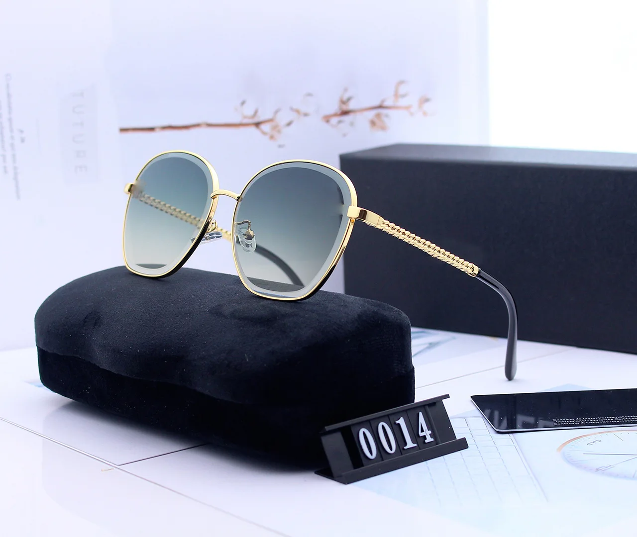 

Luxury Original Brand Polarized Sunglasses Women Men Designer Metal Frame Square Vintage Driving Shades Glasses Outdoor Eyewear