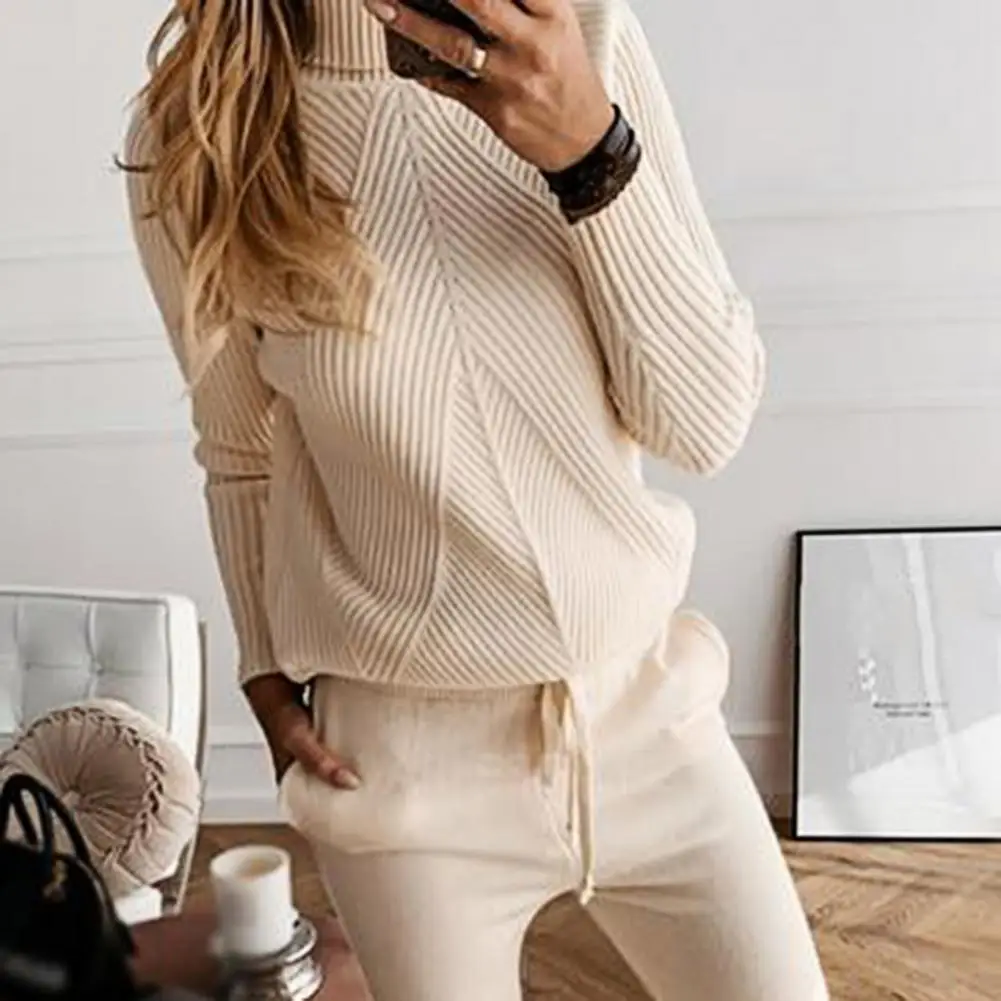 

Leisure Suit Soft Skin-Friendly Knitted Fabric Woolen Sweater for Daily Wear