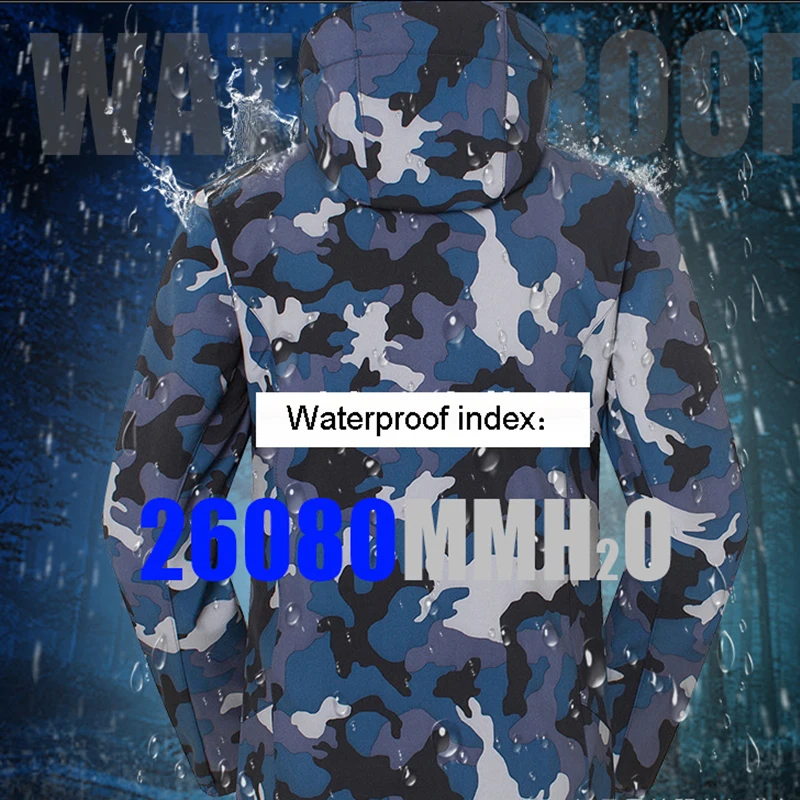 Водонепроницаемые сноубордические куртки мужские зимний ветрозащитный Теплый Камуфляж лыжная куртка дышащая флисовая походная куртка