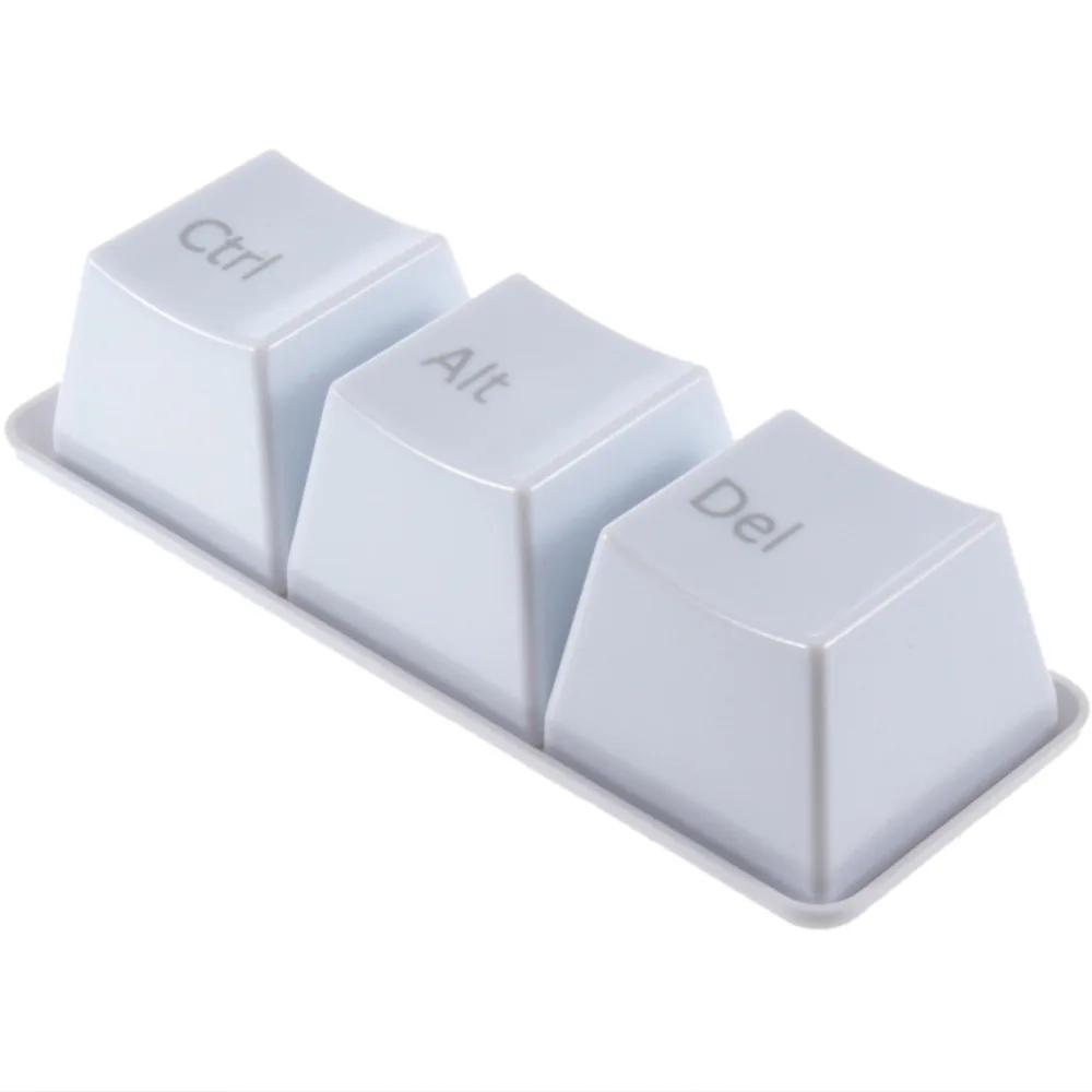 3 Stks/комплект модный Ctrl Alt Del Keyboard Key кофейная чайная чашка клавиатура дизайн