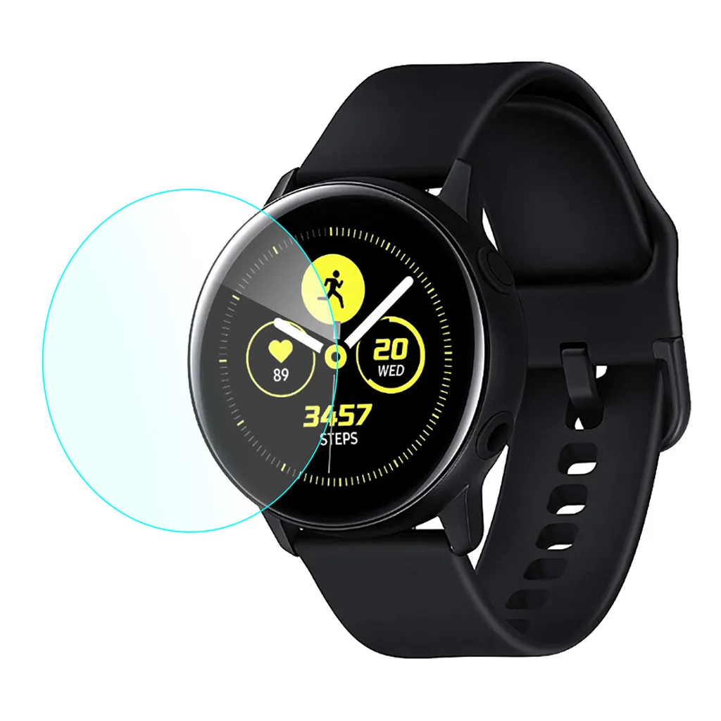 1 упаковка закаленное стекло для защиты экрана Samsung Galaxy Watch Active 2 40 мм ремешок