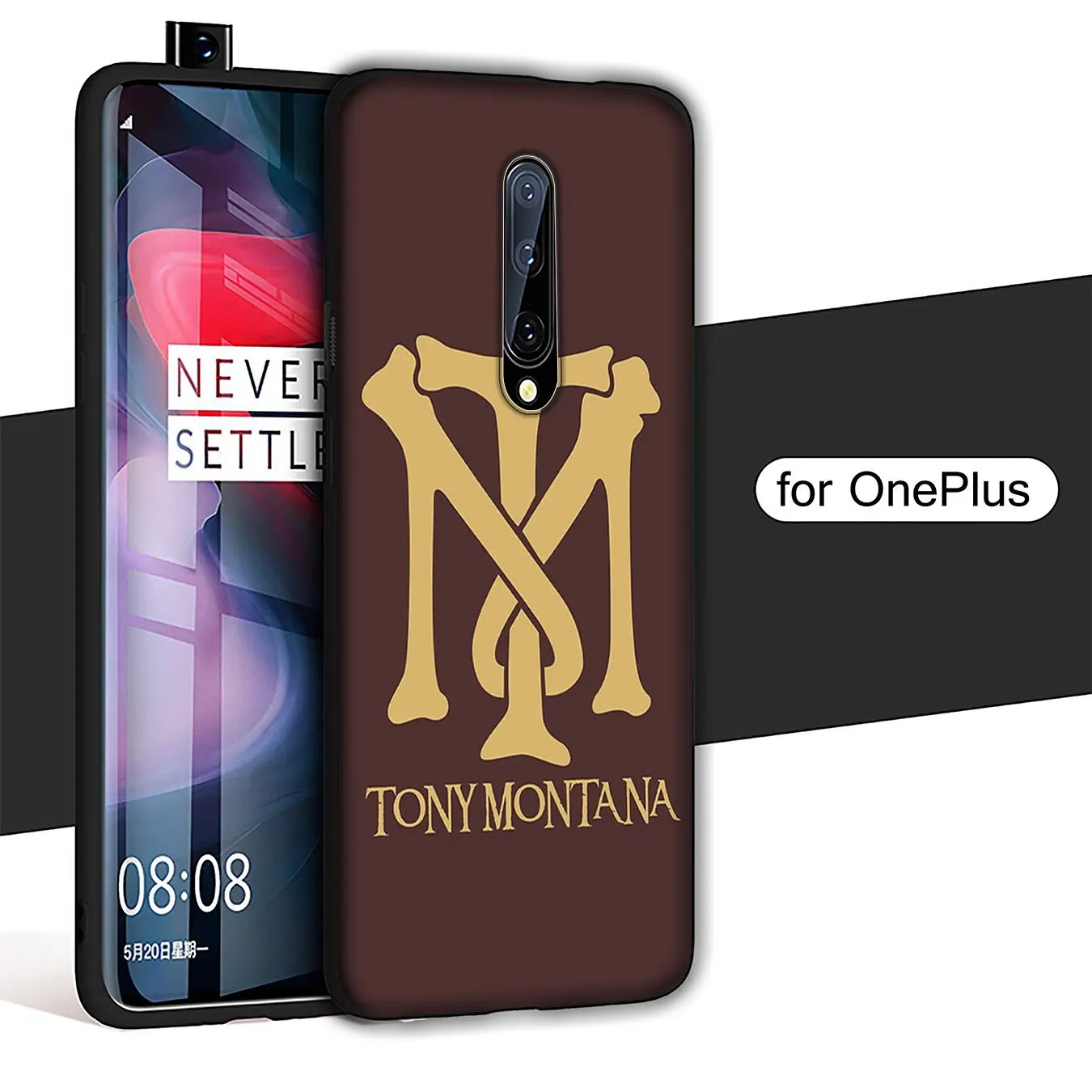 Scarface Tony Montana Luxury High-end Protector Soft Silicone Phone Case for Oneplus 7T 7 Pro 6 6T 5 5T Cover One Plus |