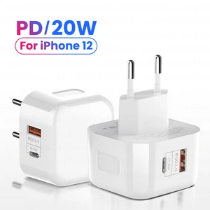 20w phone charger for iphone 13 12 pro max x 8 pd qc3 0 fast charger usb type c charger usb c wall adapter plug quick charger free global shipping