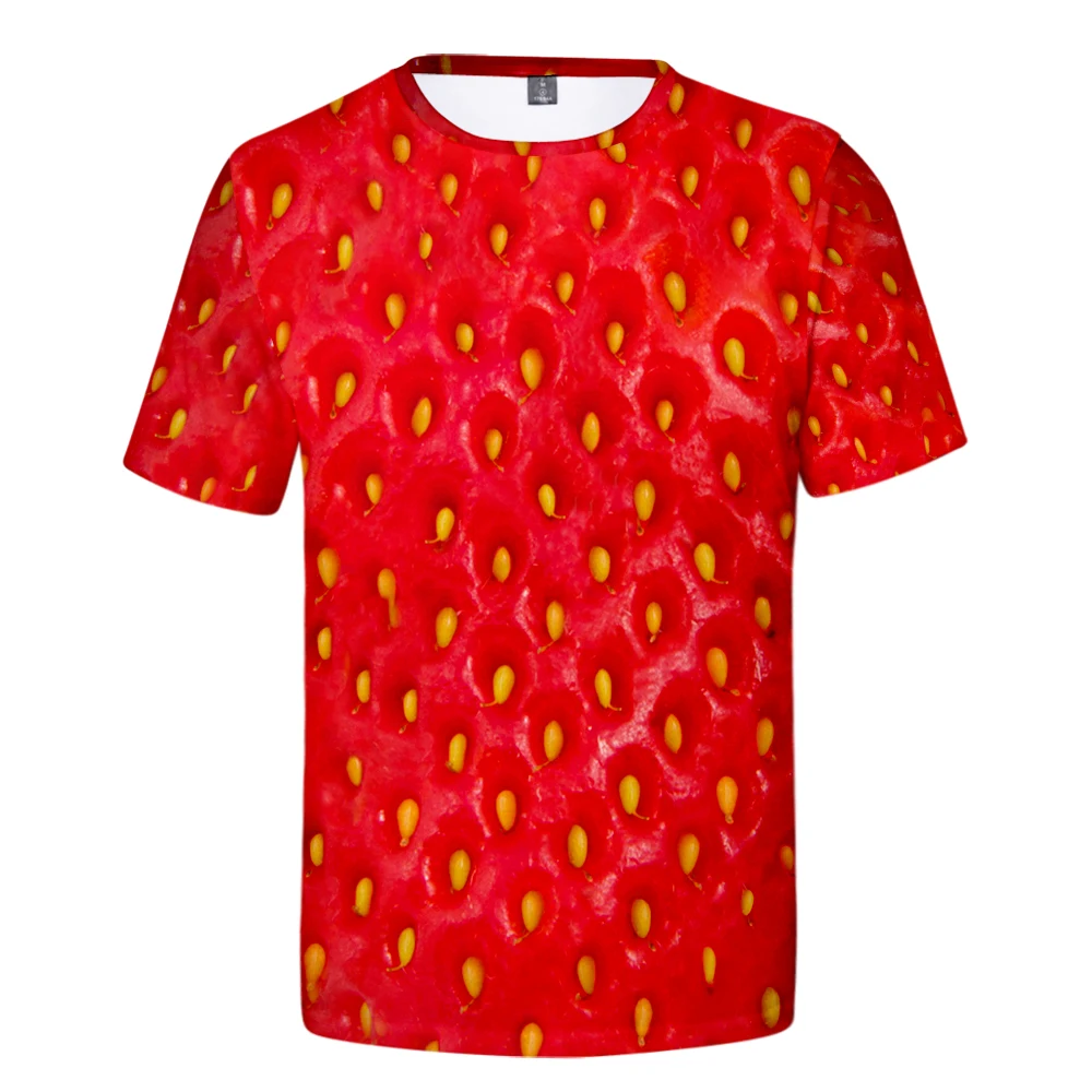 

New Product 3D Fruit Skin Color Printing Digital Printing Cosplay Men's And Women's Short Sleeves