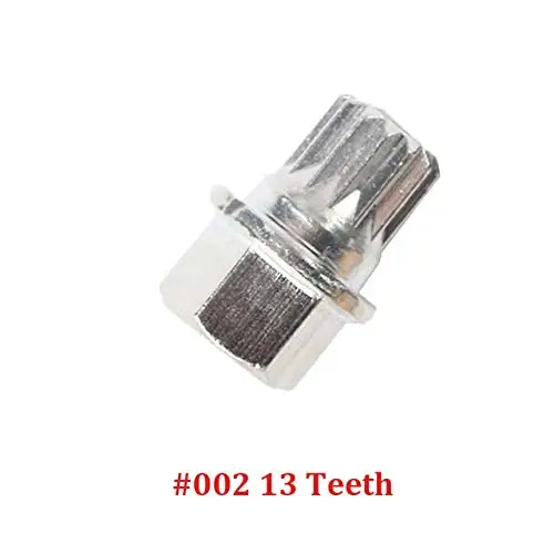 13 teeth Противоугонный болт колеса и фиксатор 8D0601139F адаптер безопасности для Volkswagen Golf Bora Passat Audi для A4 A6 A8 TT - Название цвета: 13 teeth