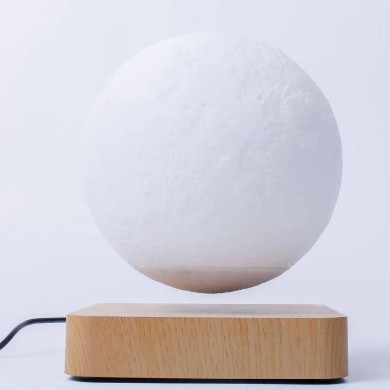 구매 크리에이티브 3D 자기 부상 달 램프 야간 조명 14cm 회전 Led 달 플로팅 램프, 홈 인테리어 휴일 선물 터치
