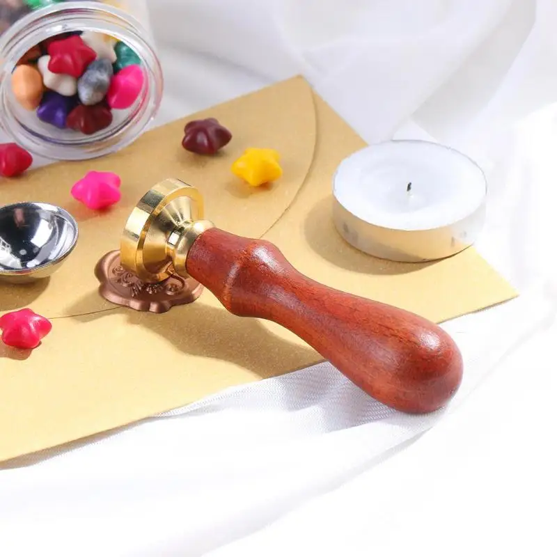 Буквенные уплотнительные восковые штампы Подарочная коробка романтическое