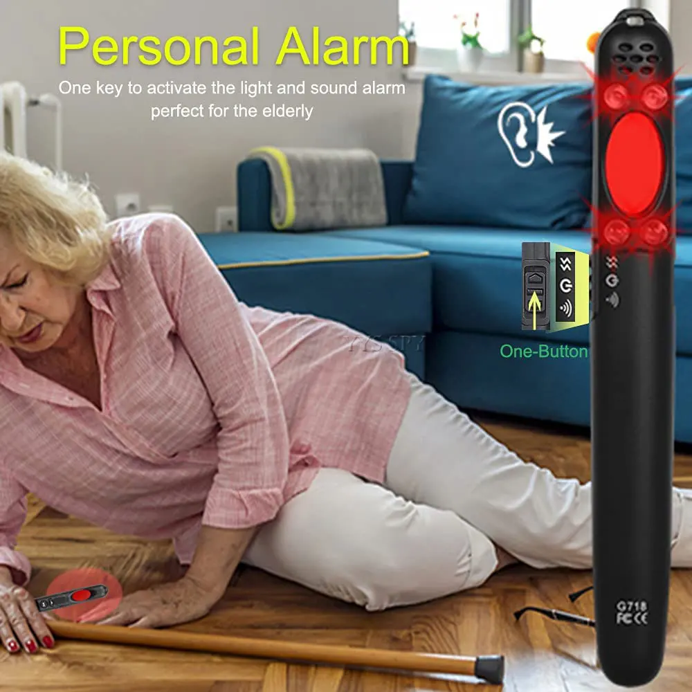 anti spy camera detector rf detection sound infrared light alarm hidden cam scan gps locator hotel travel handheld bug finder free global shipping