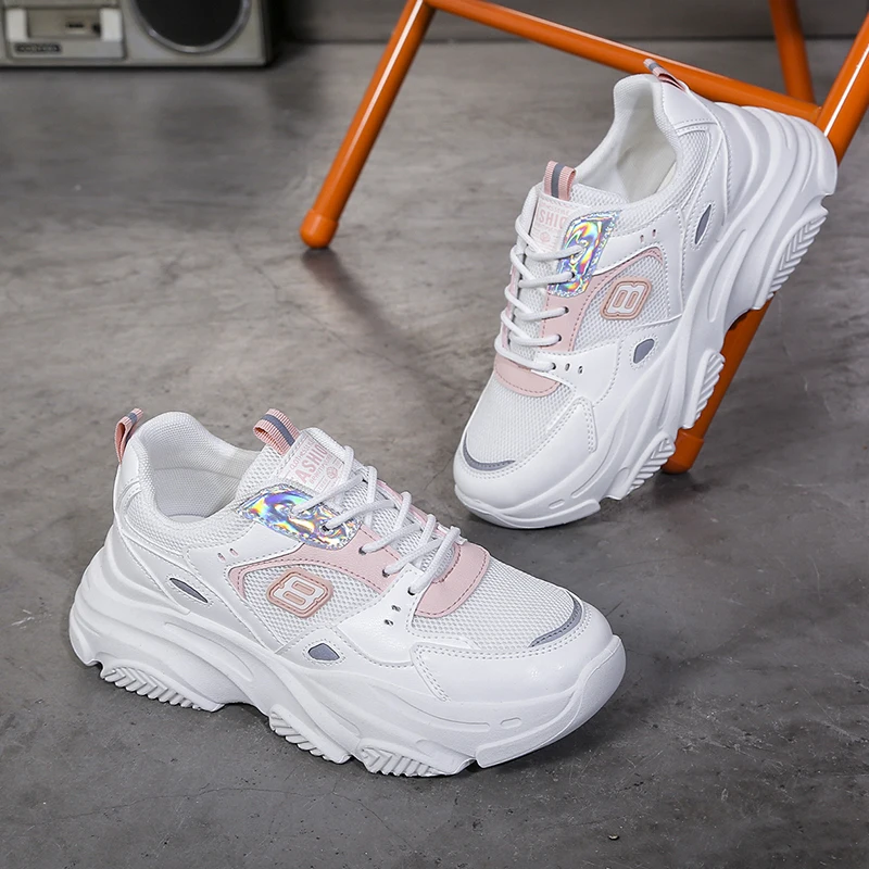 

2021 Fall Women's Fashion Running Shoes Daddy Shoes Candy Color