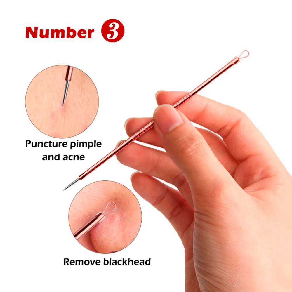 

4pcs/set Acne Removal Needle Pimple Needle Blackhead Remover Acne Treatment Acne Needle Black Mask Acne Extractor Remover