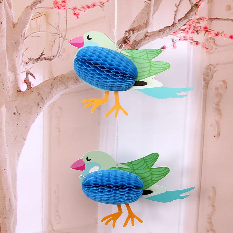 3D Рыба сотовый шар бумажный цветок фонарик помпон для дня рождения детский