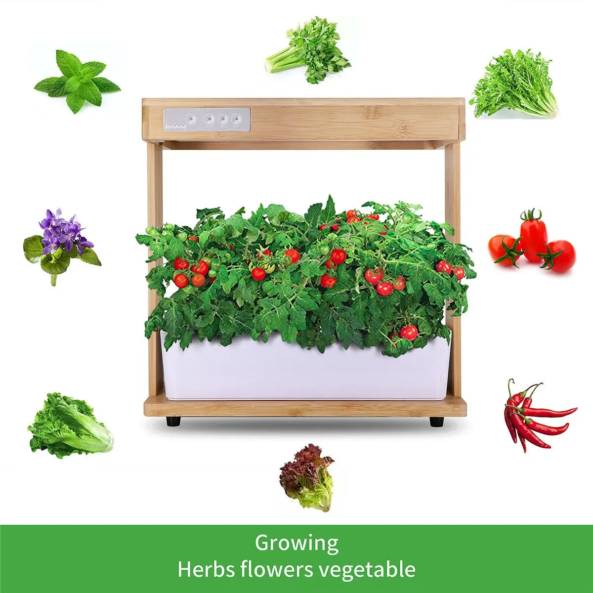 Nursery Flower Planting Box Intelligent Hydroponic Planter Soilless Cultivation Equipment Automatic Water Absorbing Flower Pot