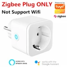 Умная розетка ZigBee с монитором питания, розетка с таймером и управлением через приложение, 16 А, с поддержкой Alexa и Google Assistant