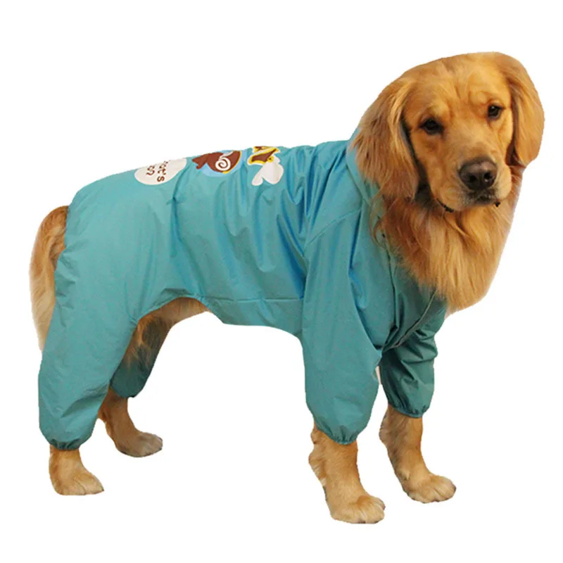 

Raincoat For Dogs Pets Lovely Raincoat Cute Animal Clothes Printing Design Dogs Four Legged Raincoats Waterproof Hooded Dogs Pet