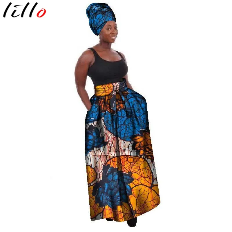 Nigeria  African Clothing  Skirt Cotton Batik Print Skirt Elegant Half-length Dress, Comfortable  Elegant Skirt High Quality