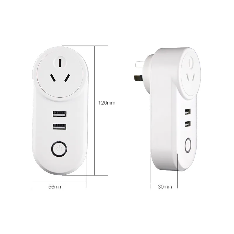 Умная розетка ZigBee 3 0 CN/FR/UK/AU/BR/CH/IL/IN/IT/JP с 2 портами usb Голосовое управление работа со