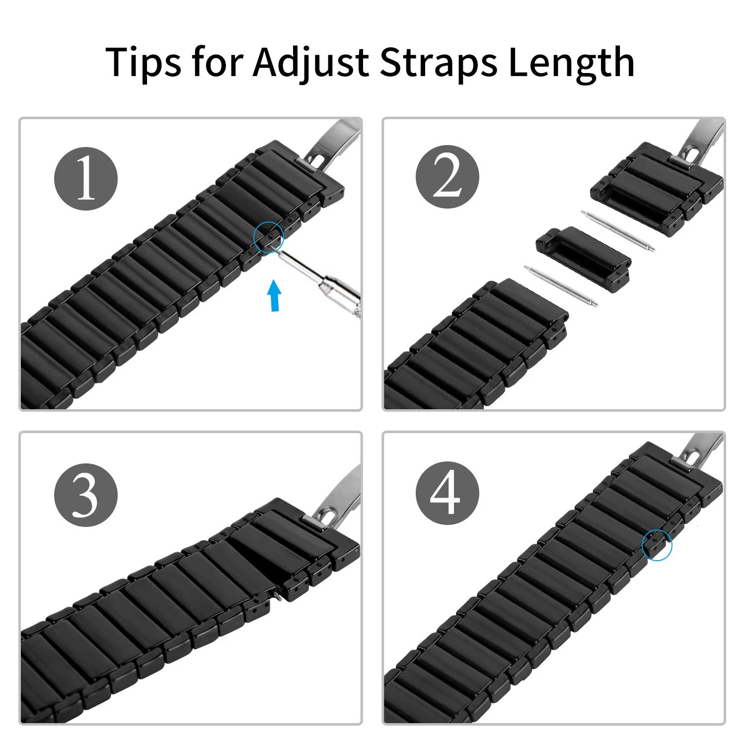 Ceramic Watchband for Apple Watch 6 5 4 3 2 band 44mm 42mm Smart Watch Strap Bracelet Ceramic Watchband iWatch series 40mm 38mm