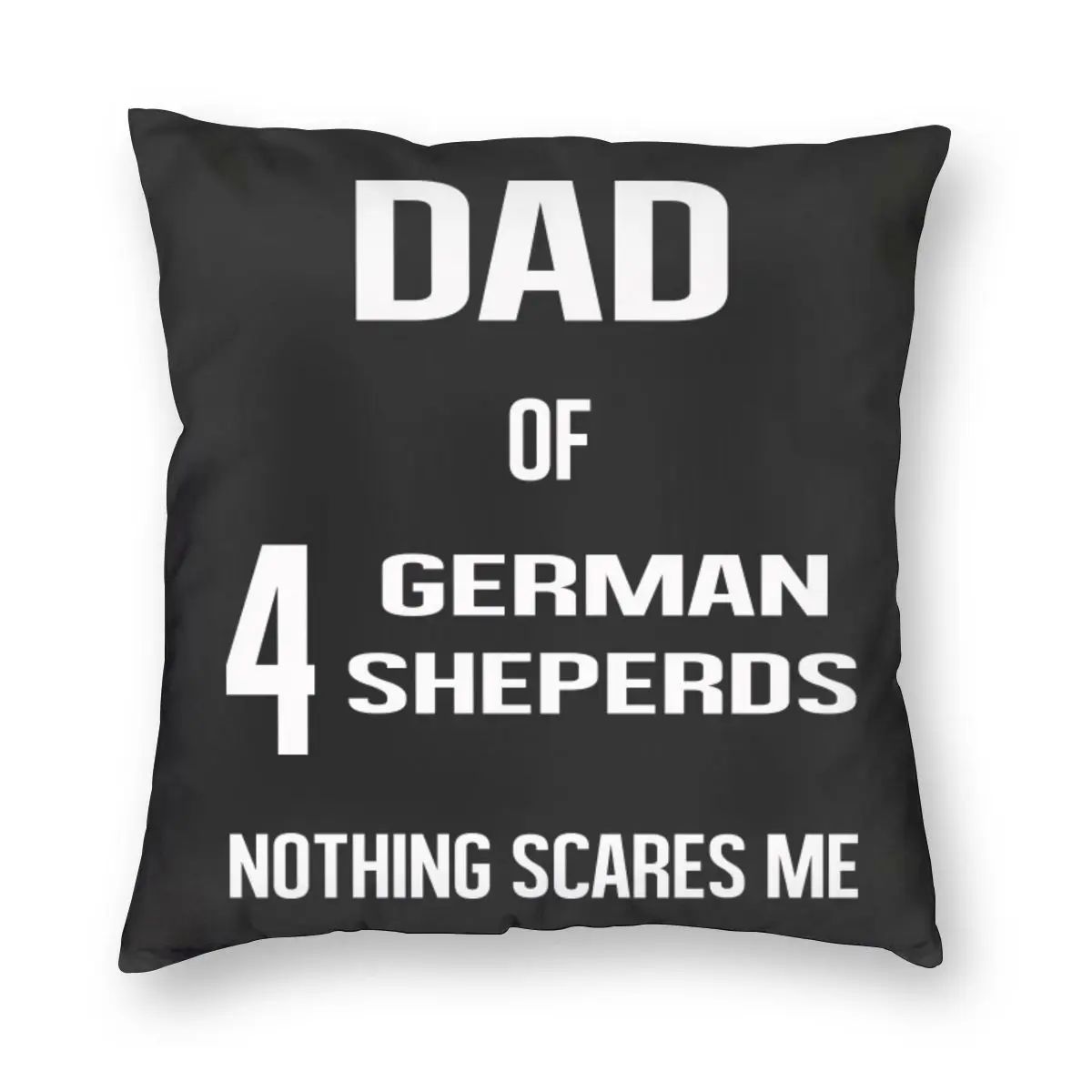 Декоративный чехол для диванной подушки Папа 4 немецких пастухов ничего не