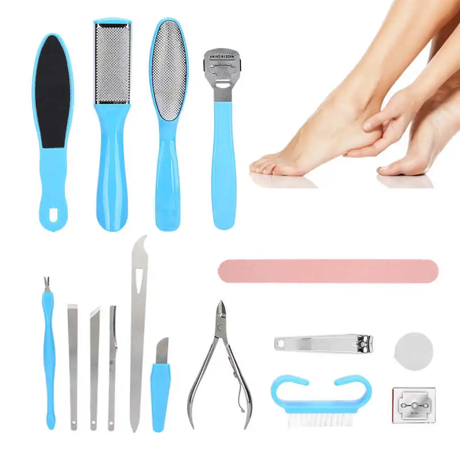 

Педикюрный инструмент для удаления мозолей, строгальный набор, Рашпиль из нержавеющей стали для ног, мертвой кожи, инструмент для педикюра ...