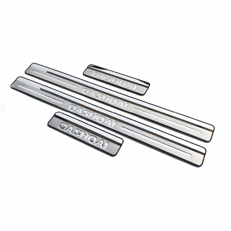Нержавеющая сталь дверная Накладка порога для автомобиля подходит Nissan Qashqai 2007 2008