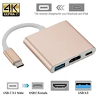 Thunderbolt 3 адаптер USB Type C Hub HDMI-совместимый 4K Поддержка Samsung Dex mode USB-C Dock с PD для MacBook ProAir 2021
