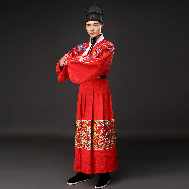 Wushu Косплей ханьфу для мужчин династия Мин вышивка Jinyiwei Униформа летающие рыбы