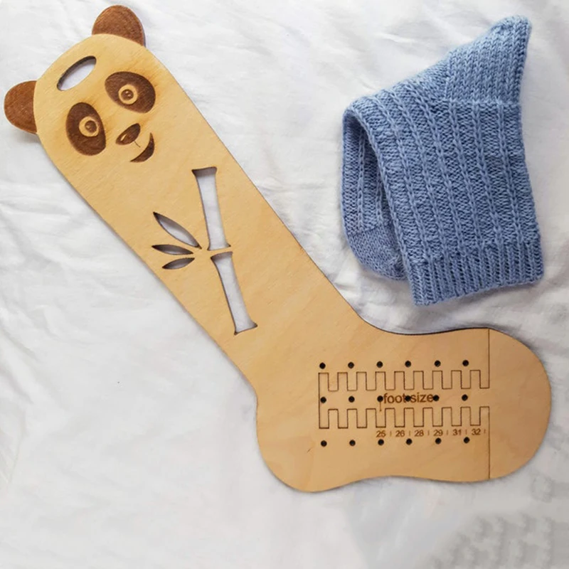 

2pcs Wooden Beginner Sock Blocker Stretchers Display Handmade Socks Knitting Tools Model Handicrafts Gift For Knitters