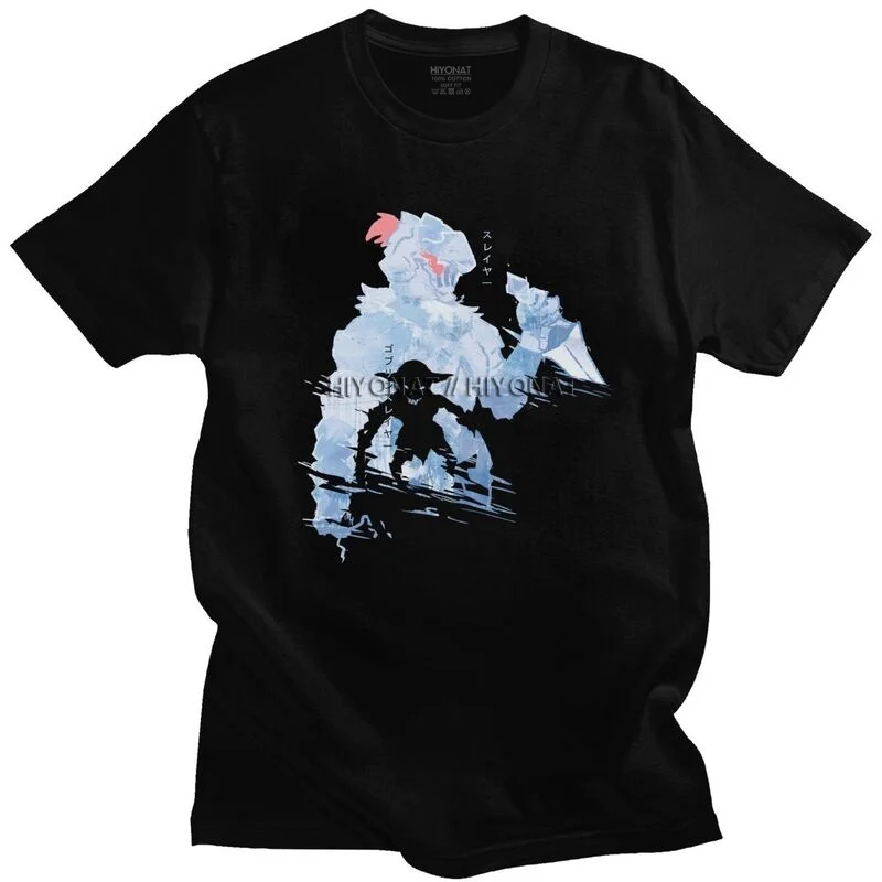 

Модная мужская футболка Goblin Slayer, 100% хлопок, футболка с коротким рукавом, в стиле Харадзюку