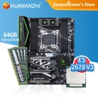 Материнская плата HUANANZHI x99-f8 с процессором Intel XEON E5 2678 V3, память 4*16 Гб DDR4 ECC 2133, память M.2 NVME USB3.0 ATX