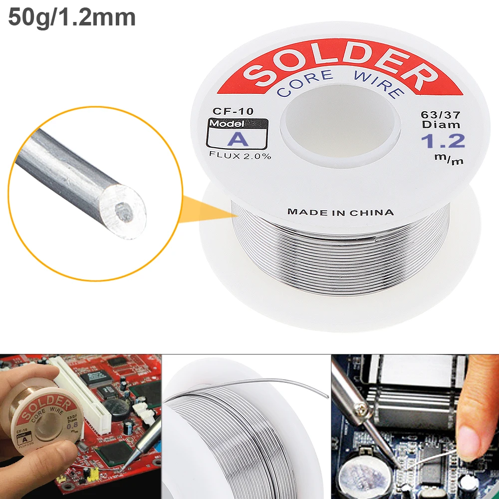 Катушка для сварки Оловянная проволочная сердцевина 1 2 с канифолью и низкой