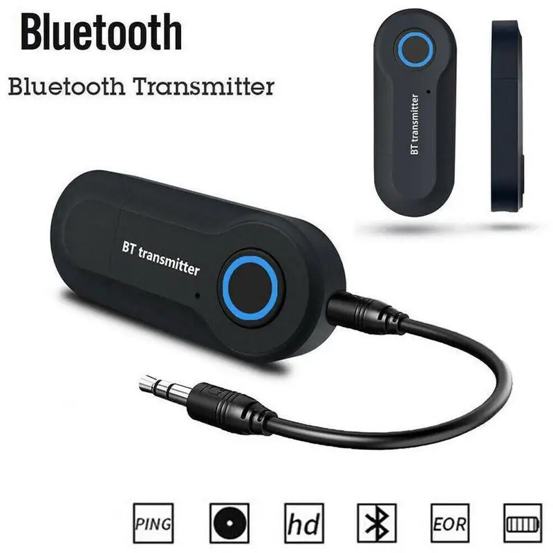 Bluetooth Transmitter 3.5MM Jack Audio Adapter Wireless Bluetooth 4.0 Stereo Audio Transmitter Adapter for Headphones TV