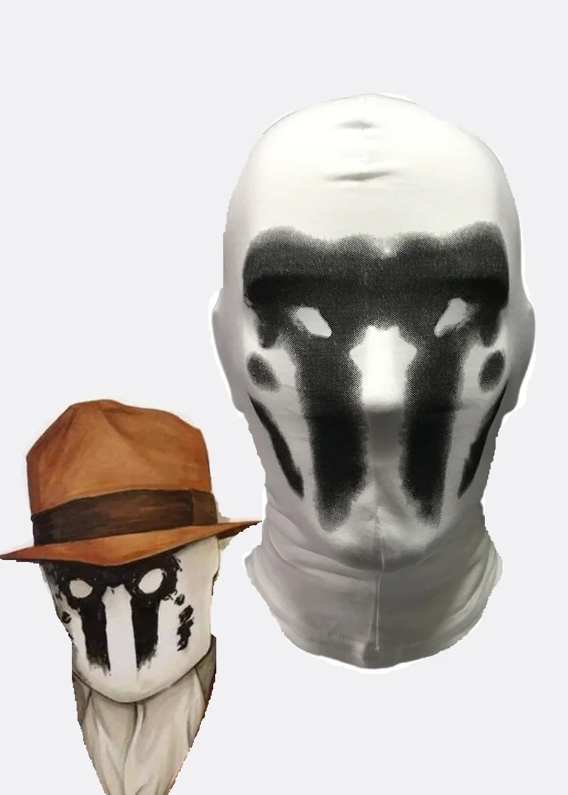 Watchmen маска Роршаха Walter Ковач Косплэй белый Inkblot хлопковая Футболка с